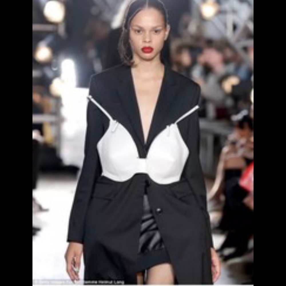 Helmut Lang Shayne Oliver White Leather Bra bag